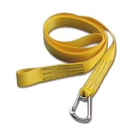 Safety line with 1 snap hook H25mmx2mt Breaking load 1500kg TRB1402150
