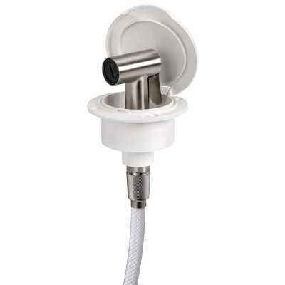 Classic Evo deck shower with Tiger head Lid finish white Hose 4m OS1516301