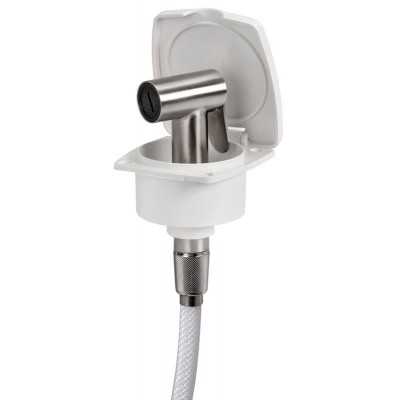 New Edge deck shower with Tiger head Lid finish white Hose 2,5m OS1516400