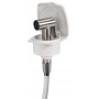 New Edge deck shower with Tiger head Lid finish white Hose 2,5m OS1516400