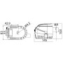 Europump II automatic bilge pump G600 12V 38l/min 2.5A OS1612401