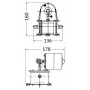 Geiser diaphragm self-priming bilge pump 12V 8A OS1629212
