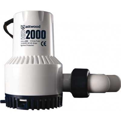 ATTWOOD 2000 Heavy-Duty bilge pump 12V 6.6A 130L/min OS1650512