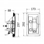 Whale flush mount shower Cold Hot water OS1703006