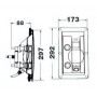 Whale flush mount shower without Coaver Cold / Hot water OS1703106