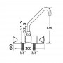 Swivelling tap Slide series High Cold + Hot Water OS1704702