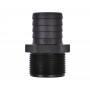 Portagomma maschio 18mm in policarbonato nero Filetto 1/2 pollici OS1720640-0%
