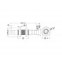 White Nylon thru-hull fitting Hose adaptor 19/20mm OS1723710