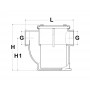 Filtro per raffreddamento acqua 1/2 pollici in bronzo nichelato 110xh140mm OS1765401-18%