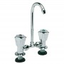 Chrome plated brass mixer tap with swivelling spout h210mm Cold & Hot OS1793500