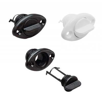 White Oval nylon exhaust bushing with Ø26.3mm cap N40137701723B