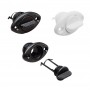 White Oval nylon exhaust bushing with Ø26.3mm cap N40137701723B