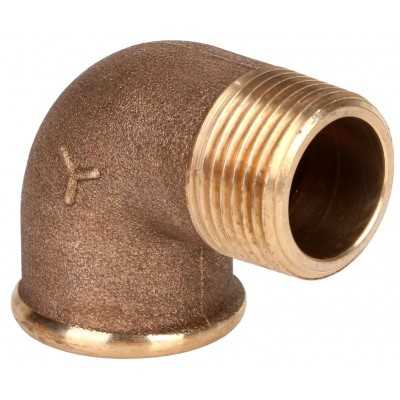 Brass 90° Male-Female pipe elbow Thread 1/4 inches N40737601612