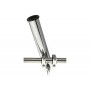 Chromed brass adjustable rail mount rod holder N30413004984
