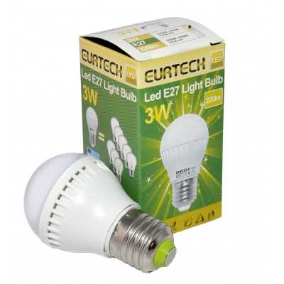 LED Bulb 3W 240V E27 2700K-3000K Warm White 220Lm Min 10Pcs ET27561202