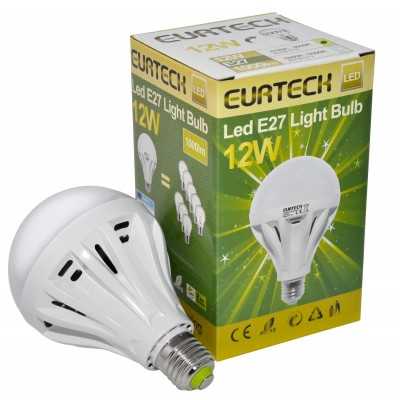 Lampadina LED 12W AC100-240V E27 2700K-3000K 1000Lm Min 10Pz ET27561216-10-50%