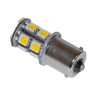 13 LED Light 10-15V 2.1W BA15S Plug 3000K Warm White 13SMD-5050 N50227563103