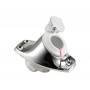 Stainless steel base angled recess fit for telescoping poles White cap OS1100009