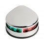 Bicolour 112,5° + 112,5° red and green navigation light 12V Polished stainless steel body OS1104121