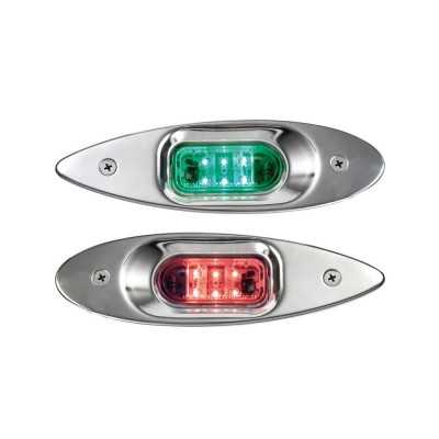Pair Evoled Eye 112,5° + 112,5° 12V red/green navigations lights OS1104324
