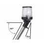 360° light pole with 30° light 60cm Black OS1114020