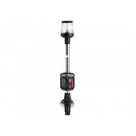 Recess mounting combined light pole 100cm Black OS1116601