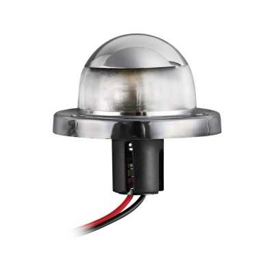 White 225° navigation light in chrome plated ABS OS1140301