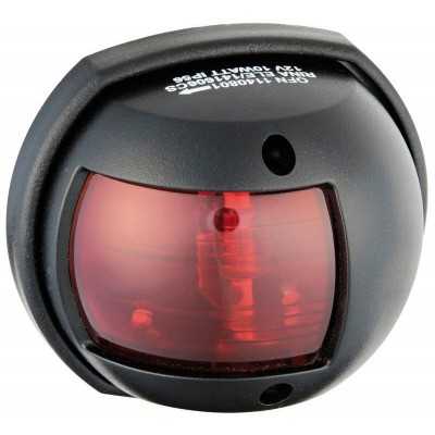 Black polycarbonate navigation light Red light 112,5° 80x42x70mm OS1140801