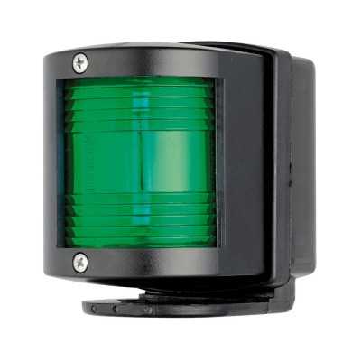 Utility 77 112.5° green navigation light with rear base Black body OS1141602