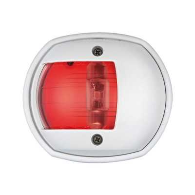 Compact 112.5° red LED left side navigation light White body OS1144811