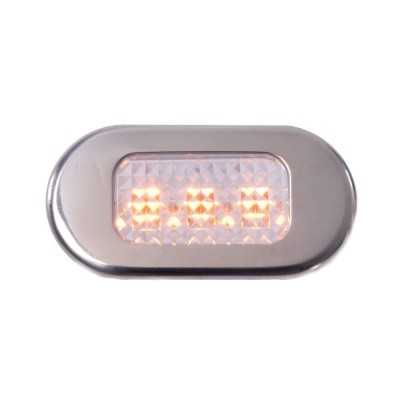 3 LED Polycarbonate courtesy light Yellow LEDs OS1318101