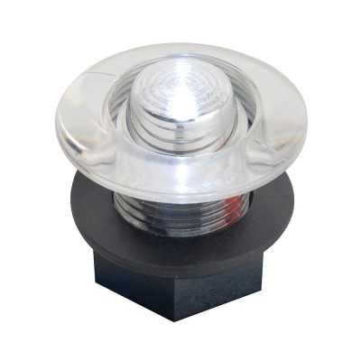 Clear polycarbonate courtesy light with red LED 12V 0,2W 2Lm OS1318302