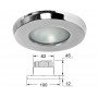 Superyacht LED ceiling light 12/24V 7,8W White 3000K OS1341301