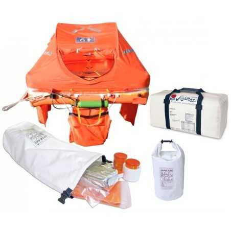 Arimar Oceanus 4-man life raft Valise version with Grab Bag Beyond 12 miles AR111014ITG