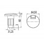 Base for extractable light poles OS1344001/03 OS1344010