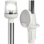 360° Stainless steel removable Pull-out light pole 100cm White lantern OS1116302