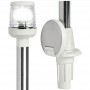 Asta luminosa Inox a 360° Estraibile 100cm Fanale bianco OS1116302-0%