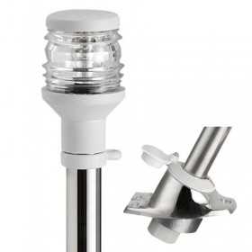 360° Stainless steel removable Pull-out light pole 60cm White lantern OS1116102