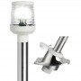 Asta Luminosa Estraibile in acciaio inox a 360° 60cm con base a scatto bianco OS1116002-18%