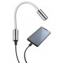 Quick Luce AUDREY WALL USB NS 1.5W Alluminio Satinato 10-30V IP40 B.Caldo Q25400023BIC-25%