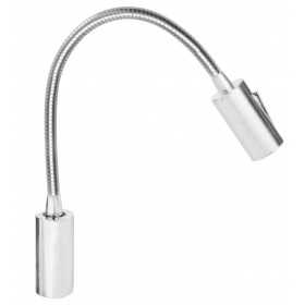 Quick AUDREY WALL 1.5W 10-30V Satin Aluminum Reading Light with Switch Q25400020BIC