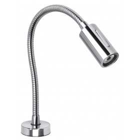 Quick AUDREY 1.5W 10-30V IP40 Chrome Aluminum Reading Light with Switch Q25400014BIN