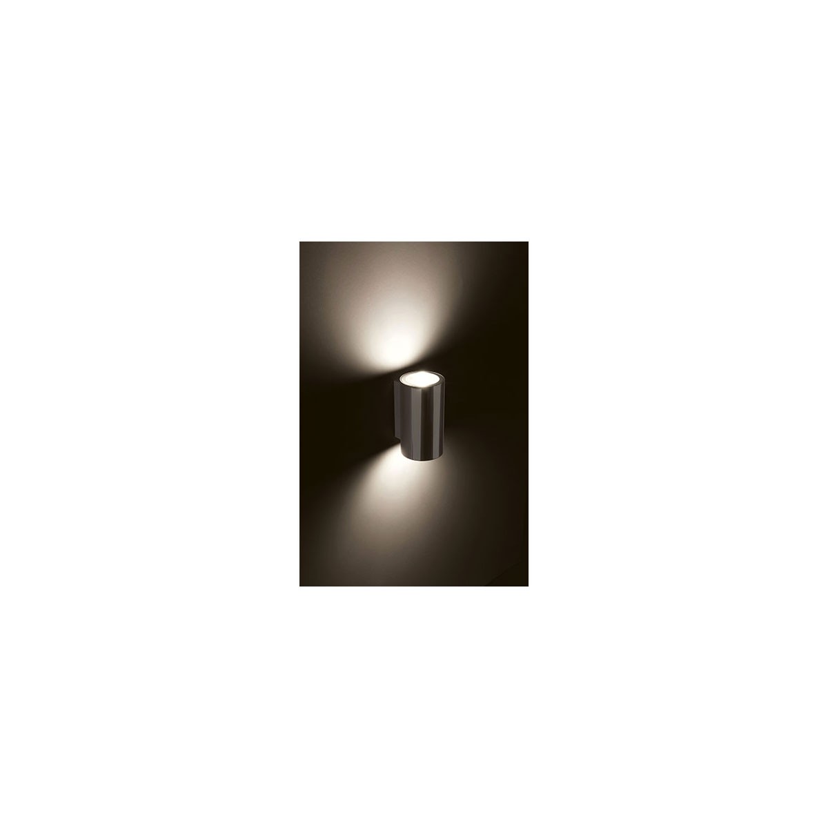 Quick Applique LED Acciaio Inox TB 316 Tower 6+6W 2L POWER LED IP65 B.Caldo  Q26002418BIC