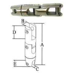 Roll connector with double joint Chain 10/12mm N12401828976 Roll connector with double joint Chain 10/12mm N12401828976