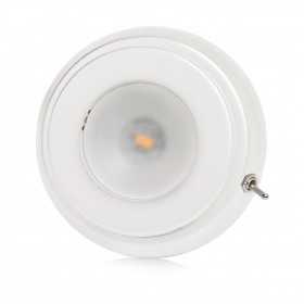 Quick TIM CS 2W 10-30V White 9010 Stainless Steel LED Ceiling Light with Switch Q27002425BIC