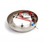 Quick TIM CS 2W 10-30V Satin Stainless Steel LED Ceiling Light with Switch Q27002424BL