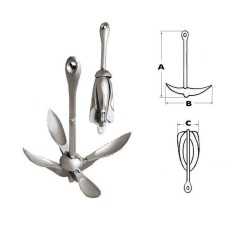 Hot Galvanized steel Grapnel Anchor 25 kg N10701710001 Hot Galvanized steel Grapnel Anchor 25 kg N10701710001