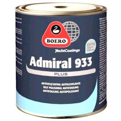 Boero Admiral 933 Plus Self Polishing Antifouling 0,75 Lt 118 Dark Blue 45100112