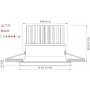 Quick Faretto LED ad Incasso ZEUS HP 12W 10-30V IP40 in Vetro 9.5mm Q25300014BNB