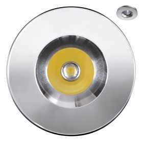 Quick JO 1.5W 10-30V Natural White LED Downlight 105-115lm Satin Steel Q25300001BIN